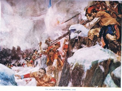 The retreat from Afghanistan AD1842 by Arthur David McCormick